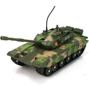 全合金坦克军事模型装甲车M1A2 99B主战坦克声光版儿童玩具