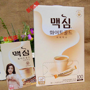 韩国进口maxim麦馨白金，咖啡100条礼盒装，三合一速溶奶香咖啡