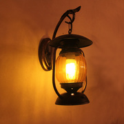 欧式地中海铁艺复古美式乡村壁灯，过道灯酒吧茶楼灯具阳台灯具