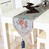 桌旗现代简约时尚欧式美式北欧地中海刺绣餐桌，布艺茶几旗长条桌布