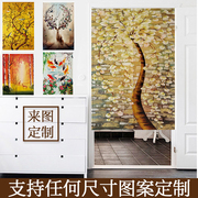 可定制风景系列家居卧室，开运风水门帘布艺，厨房卫生间隔断帘棉麻