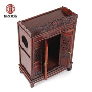 仿古红木雕工艺摆件明清微型缩古典小家具模型红酸枝财神柜