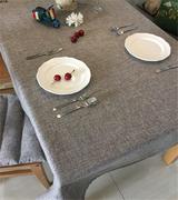 日式简约棉麻素色纯色布艺桌布餐桌布艺台布茶几布盖布灰色可