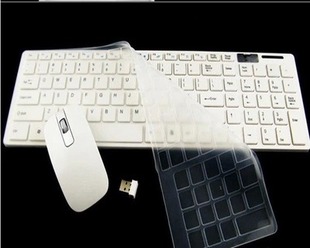 戴尔联想三星笔记本台式机，电脑家用超薄白色无线键盘鼠标套装
