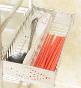 304不锈钢筷子盒厨房置物架消毒柜筷子筒拉篮筷笼餐具收纳双沥水