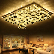 led客厅水晶灯长方形，大气2024餐厅奢华大厅，水晶灯长方形1.21.5米