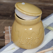一斤蜂蜜瓶 塑料瓶500g方瓶子1斤装蜂蜜罐子高档陶瓷 酱菜干果瓶