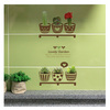韩国进口防水瓷砖贴双面玻璃贴冰箱贴厨房贴画橱柜家具贴绿色盆栽
