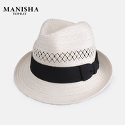 草帽中的奢侈品 极细三分日本进口纸草 巴拿马卷边草帽男女夏礼帽