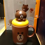 韩国购linefriends布朗熊，usb迷你加湿器办公家用车载便携