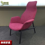 时尚布艺单位懒人沙发样板房休闲椅奶茶店桌椅金属B335-1