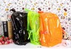 韩版塑料糖果色包包荧光包果冻(包果冻，)男女学生书包透明双肩，包背包(包背包)春夏包