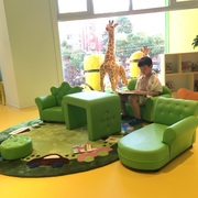 儿童沙发幼儿园图书室区角，娃娃家阅读区小沙发，可爱套装组合沙发椅