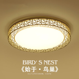 led吸顶灯圆形客厅灯大气创意，个性现代简约鸟巢，时尚餐厅卧室灯具