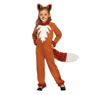 万圣节儿童节童话故事舞台表演演出动物儿童女孩狡猾狐狸扮演服装