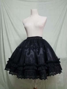 Lolita玻璃纱衬裙~（圆钟型） 打底半身裙 裙撑裙衬 暴力圆形撑
