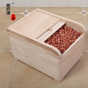 桐师傅炭化桐木保鲜米桶10kg日式实木储米箱防虫，储米缸厨房米柜