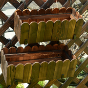 防腐木碳化木花盆 阳台庭院绿植密板花箱花槽长方形种菜盆