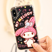 Hello KittyiPhone xs镶钻手机壳7女款苹果X透明8Plus保护套P