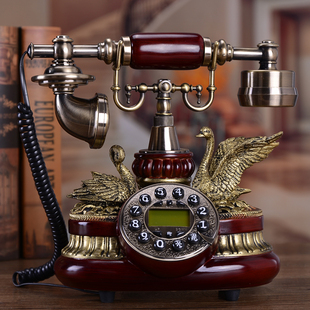 蒂雅菲欧式电话美式仿古电话田园古典时尚创意来电显示座机电话机