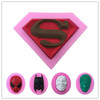 超级英雄超人标志蜘蛛侠电影人物，模具翻糖蛋糕模具diy巧克力模具