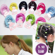 韩版儿童成人通用不伤发的糖果，色金属扣发圈，发绳头绳头饰发饰