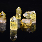 品天然黄水晶原石摆件 水晶柱家居摆件 办公水晶消磁净化原石新