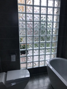 水晶超白空心玻璃砖隔断墙，玄关卫浴隔断客厅艺术玻璃背景墙创意