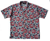 116-128大码男女款美式休闲沙滩，短袖夏威夷海岛风情印花衬衫1754