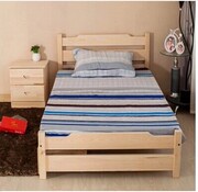 实木床双人单人床1.8大床1.5松木床，1米松木家具1.2米儿童床可定制