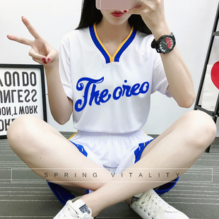 女生篮球服女短袖套装女士DIY个性韩版球衣女子篮球队比赛服定制
