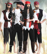 加勒比海盗服装 cos万圣节海盗服装 成人杰克船长派对演出衣服装