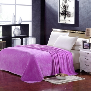 纯色法莱绒毛毯素色珊瑚绒，夏季盖毯床单空调，毯沙发毯瑜伽毯子