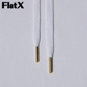 flatx扁鞋带aj6af1高帮适用金属头扁鞋带黑白色，金属头120cm140cm