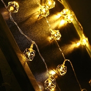 LED铁艺彩灯串灯浪漫灯卧室灯室外装饰圣诞灯霓虹灯婚庆-多边形