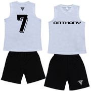 安东尼7号比赛服球衣篮球服套装 加肥加大码免费定制名字号码
