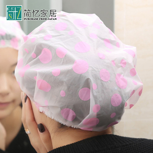 日本进口防水浴帽成人儿童洗澡洗头松紧淋浴帽包头巾通用洗浴帽子