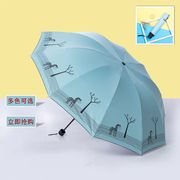 雨伞女折叠晴雨两用韩国小清新大号双人加固黑胶太阳伞防紫外线伞