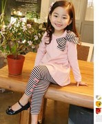 2023女童春秋韩版两件套儿童长袖，套装女童公主套装