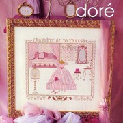 狂甩正宗DMC法国十字绣套件粉色的公主房间欧式卡通杂志精准印花