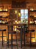 欧式铁艺酒吧桌北欧风情实木餐桌休闲咖啡厅正方形桌椅组合复