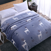 加厚毛毯珊瑚绒法兰绒毯床单单人空调毯午睡毯子
