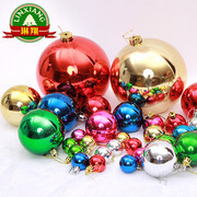 元旦五一国庆圣诞节装饰品圣诞树电镀亮光吊彩球商场橱窗美陈酒吧