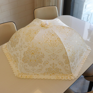 家用剩菜罩盖菜罩可折叠饭桌，罩遮菜罩子圆方形餐桌，罩食物罩饭菜罩