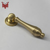 黄铜仿古中欧式拉手抽屉衣柜门，简约圆实心把手，单孔橡木等柜子拉手