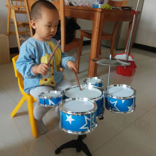 儿童架子鼓初学者练习鼓宝宝，仿真爵士鼓乐器音乐，玩具五鼓1-3-6岁