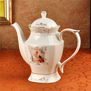 高档欧式茶具套装带茶盘 瓷器杯子 8头陶瓷茶壶茶杯凉水壶 送