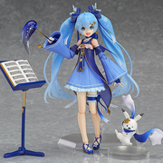 动漫未来初音miku可动figma037星空雪甩葱单车，初音女生日礼物手办