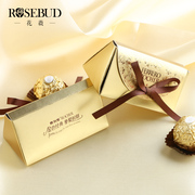 结婚喜糖盒子纸盒欧式婚庆创意，费列罗巧克力盒，26粒装糖盒