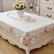 美式茶几布桌布(布桌布，)欧式长方形客厅餐桌布，蕾丝台布桌垫正方形北欧布艺
